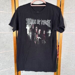 VTG Y2K Cradle‎ of Filth Band T Shirt Black Men's Size Medium Graphic Te